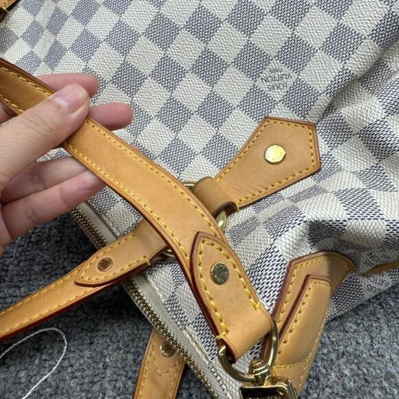 Louis Vuitton Evora White Damier Azur Canvas Satchel ccofb850-102525 - Picture 7 of 15